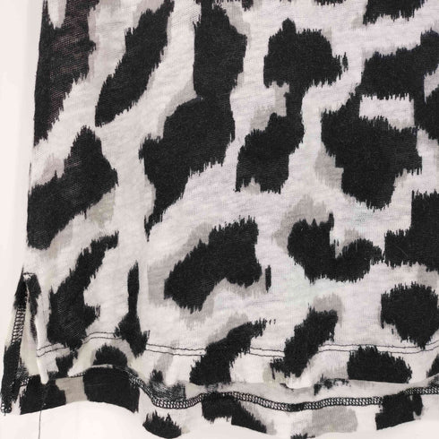 バナナリパブリック BANANA REPUBLIC Y2K レオパード リネン タンクトップ レディース import:XS