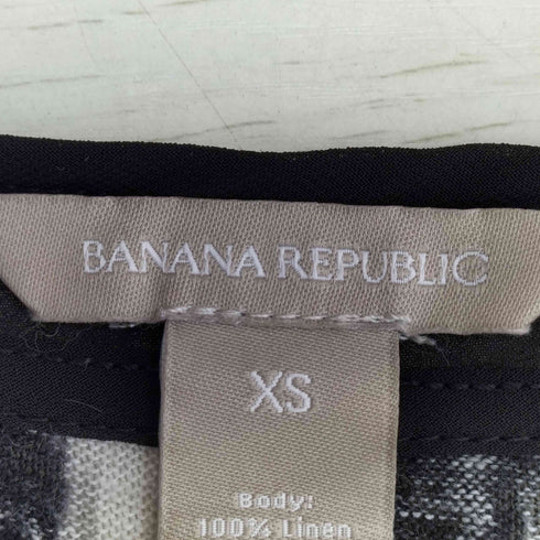 バナナリパブリック BANANA REPUBLIC Y2K レオパード リネン タンクトップ レディース import:XS