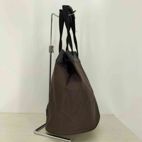 イッセイミヤケ ISSEY MIYAKE レザーコンビ ナイロン 巾着 バッグ メンズ