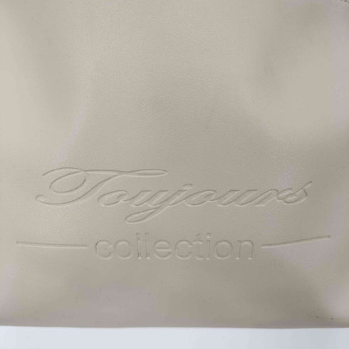 トゥージュー TOUJOURS ロゴ エンボス加工 ショルダーバッグ レディース