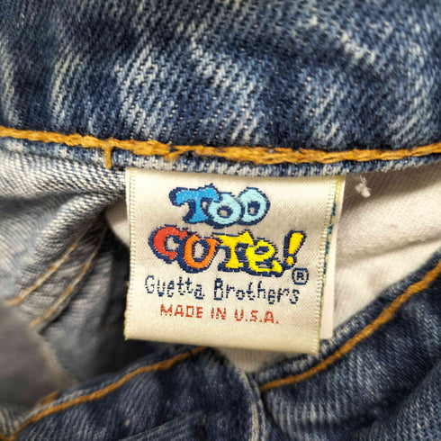 toocute USA製 キャラクターワッペンハーフデニムパンツ レディース JPN:S