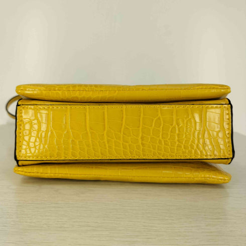 ザラ ZARA クロコ型押し 2WAY ハンド ミニ ショルダーバッグ レディース