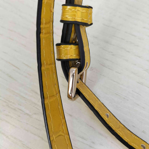 ザラ ZARA クロコ型押し 2WAY ハンド ミニ ショルダーバッグ レディース