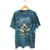タイダイ染 バンドプリントクルーネックTシャツ メンズ