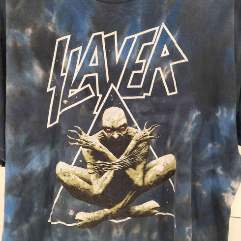 タイダイ染 バンドプリントクルーネックTシャツ メンズ