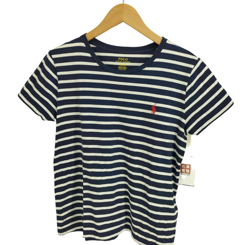 ポロラルフローレン POLO RALPH LAUREN ポニー刺繍 ボーダーカットソー レディース M