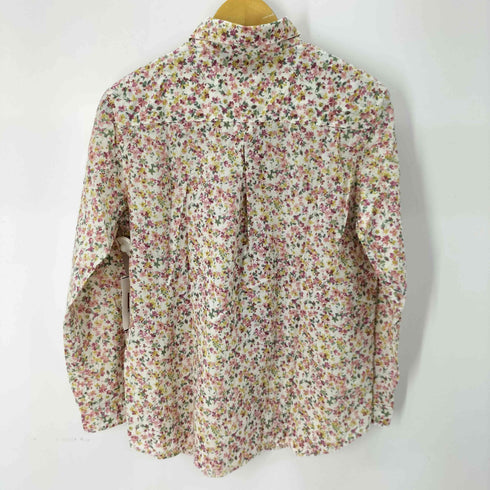 クロコダイル crocodile L/S フロントロゴ刺繍花柄シャツ レディース LL