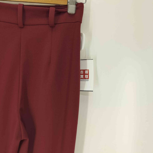 ユナイテッドカラーズオブベネトン UNITED COLORS OF BENETTON サイドジップ タック プリーツ ワイド スラックス レディース
