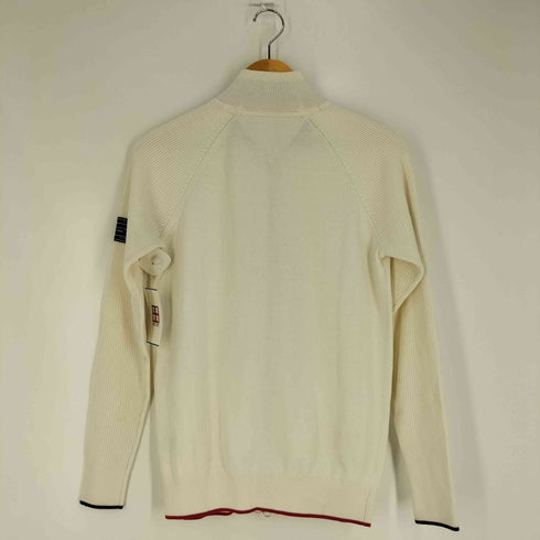 トミーヒルフィガーゴルフ TOMMY HILFIGER GOLF ロゴ刺繍 ドライバーズニット ダブルジップ ニットジャケット メンズ import:M