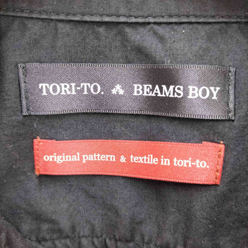 ビームスボーイ BEAMS BOY 23SS TORI-TO チャイナ ギャザー シャツ レディース JPN:M
