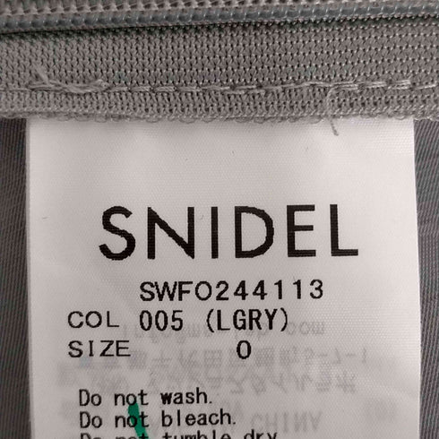 スナイデル snidel バックシアーサテンドレス レディース 0