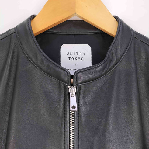 ユナイテッドトウキョウ UNITED TOKYO ラムレザー シングル ライダース ジャケット メンズ JPN:1