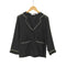 エキプモンフェム EQUIPMENT FEMME MERLINE 2トーン L/S シルクシャツ レディース import:S