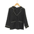 エキプモンフェム EQUIPMENT FEMME MERLINE 2トーン L/S シルクシャツ レディース import:S