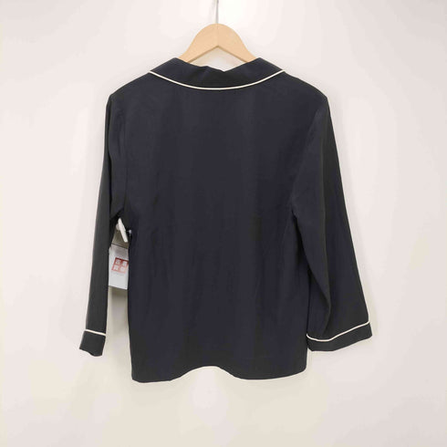 エキプモンフェム EQUIPMENT FEMME MERLINE 2トーン L/S シルクシャツ レディース import:S