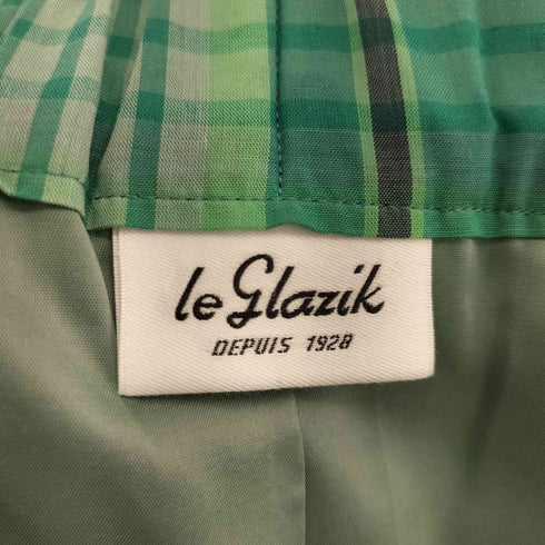 ルグラジック le glazik ローンチェックプリーツスカート レディース 36