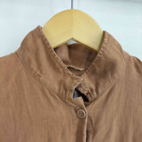 プール POOL いろいろの服 麻 リネン100 アトリエ リネンシャツワンピース レディース ONE SIZE