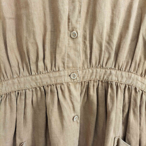プール POOL いろいろの服 麻 リネン100 アトリエ リネンシャツワンピース レディース ONE SIZE