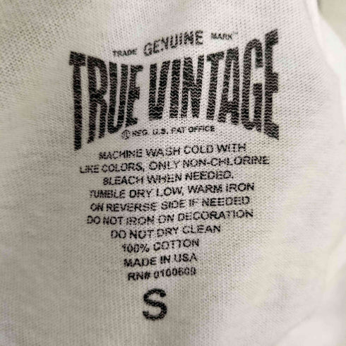 TRUE VINTAGE USA製 キャラクタープリント Tシャツ レディース import:S