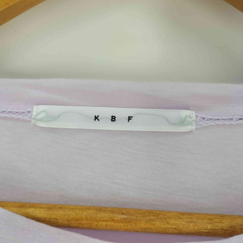 ケイビーエフ KBF 24SS フリルスリーブシアーカットソー レディース F