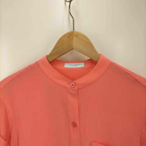 エキプモンフェム EQUIPMENT FEMME 片ポケ ギャザー S/S シルクシャツ レディース JPN:S