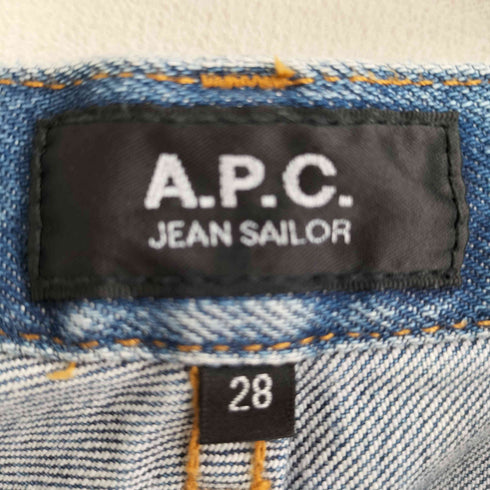 アーペーセー A.P.C. JEAN SAILOR ストレット ジップフライ ストレート デニムパンツ レディース US:28-29