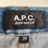 アーペーセー A.P.C. JEAN SAILOR ストレット ジップフライ ストレート デニムパンツ レディース US:28-29