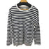 ミスタージェントルマン MR.GENTLEMAN L/S クルーネックボーダーTシャツ メンズ import:XL