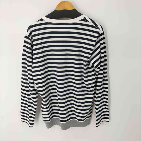 ミスタージェントルマン MR.GENTLEMAN L/S クルーネックボーダーTシャツ メンズ import:XL