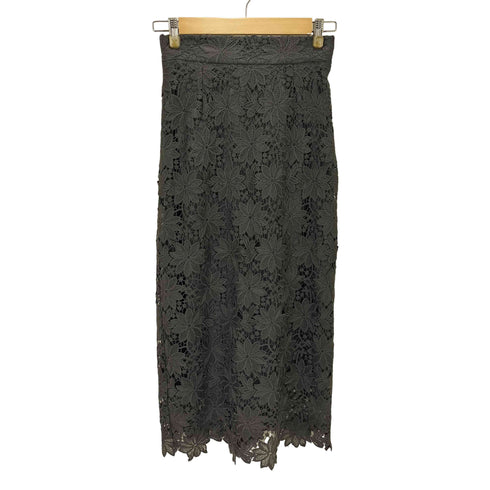エヌナチュラルビューティーベーシック N.NATURAL BEAUTY BASIC 21AW ケミカル レース ロング スカート レディース JPN:M