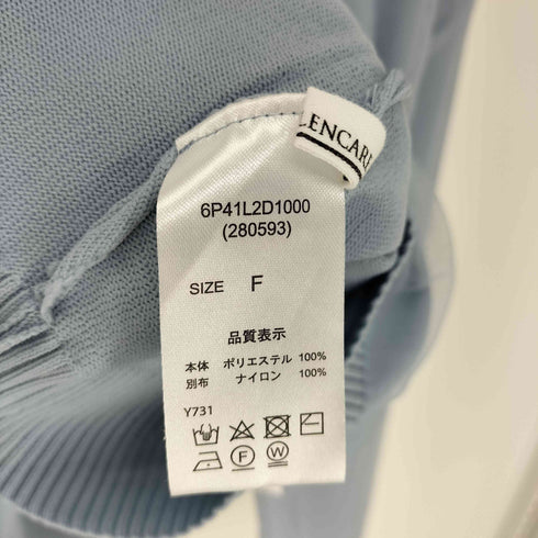 エレンカーレデュエ ELENCARE DUE 24SS 2way チュールスリーブ カーディガン レディース F