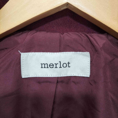 メルロー merlot 23AW Aライン丸襟コート レディース F