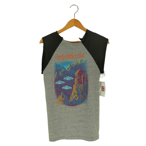 80s ©1982 裾シングル バンドプリント Tシャツ バンT レディース