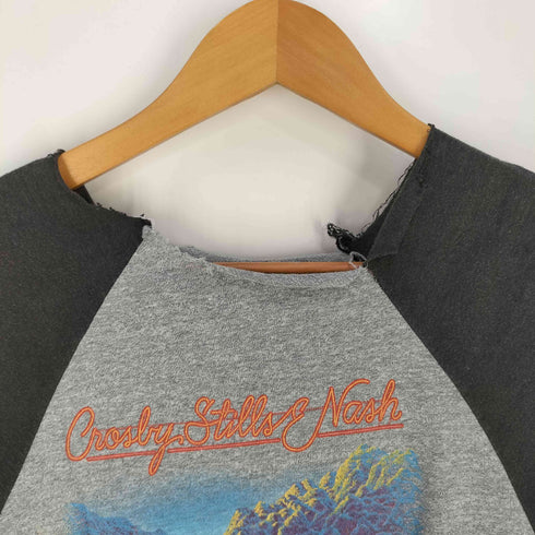 80s ©1982 裾シングル バンドプリント Tシャツ バンT レディース