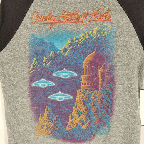 80s ©1982 裾シングル バンドプリント Tシャツ バンT レディース