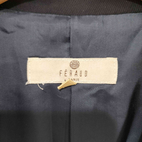 LOUIS FERAUD ステッチデザイン ラペル シングル3B テーラードジャケット レディース JPN:40