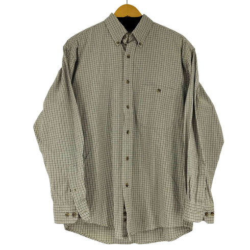 エディーバウアー Eddie Bauer 00S チェック L/S BDシャツ メンズ import:S