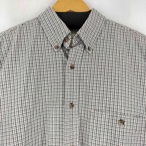 エディーバウアー Eddie Bauer 00S チェック L/S BDシャツ メンズ import:S