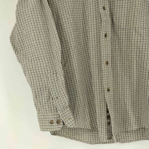 エディーバウアー Eddie Bauer 00S チェック L/S BDシャツ メンズ import:S