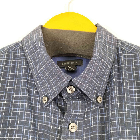 ヴァンヒューゼン VAN HEUSEN チェック L/S BDシャツ メンズ import:L