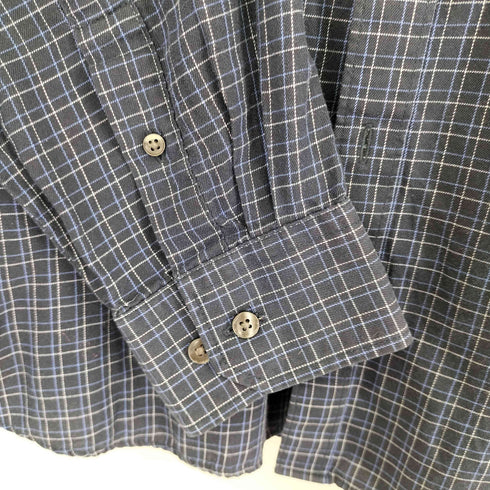 ヴァンヒューゼン VAN HEUSEN チェック L/S BDシャツ メンズ import:L