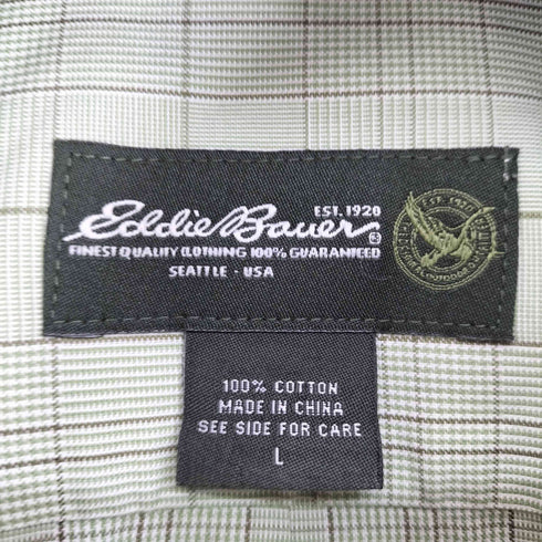 エディーバウアー Eddie Bauer チェック L/S BDシャツ メンズ import:L