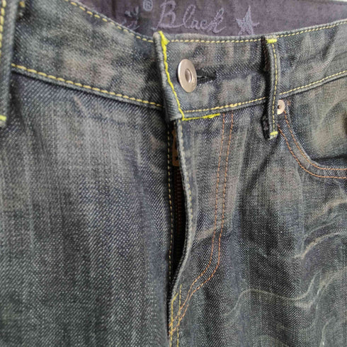 リーバイス Levis Levi's BLACK 2005年7月製 日本製 ボタン裏J38 星パッチ ジップフライデニムパンツ メンズ