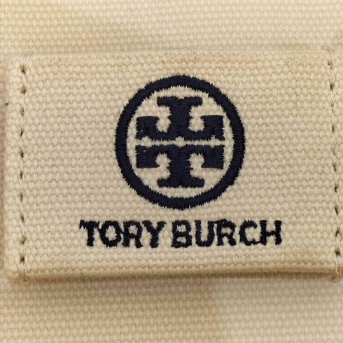 トリーバーチ TORY BURCH ロゴ刺繍 キャンバス トートバッグ レディース