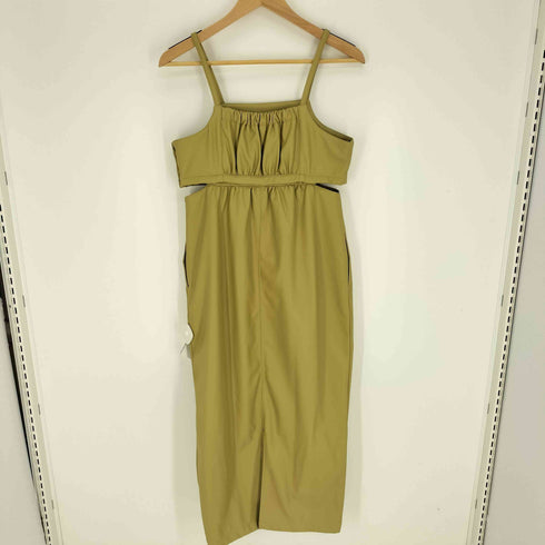 ケイビーエフ KBF 23AW 2WAY フェイクレザー ジャンパー スカート レディース F