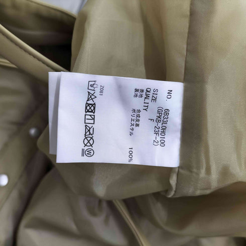 ケイビーエフ KBF 23AW 2WAY フェイクレザー ジャンパー スカート レディース F