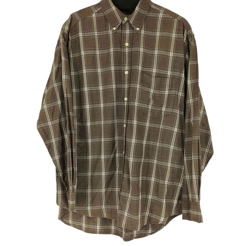 エディーバウアー Eddie Bauer 90S-00S チェック L/S BDシャツ メンズ import:M