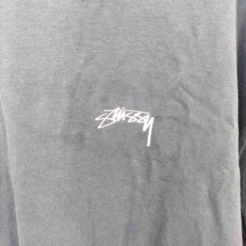 ステューシー Stussy LOGO S/S TEE ショーンフォント ロゴ刺繍 クルーネック Tシャツ メンズ import:L