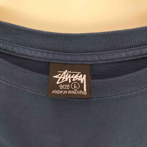 ステューシー Stussy LOGO S/S TEE ショーンフォント ロゴ刺繍 クルーネック Tシャツ メンズ import:L