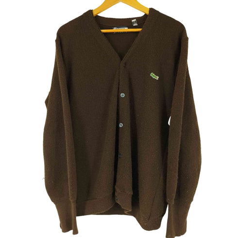 アイゾッドラコステ IZOD LACOSTE 70S-80S アクリルニットカーディガン メンズ import:XL
